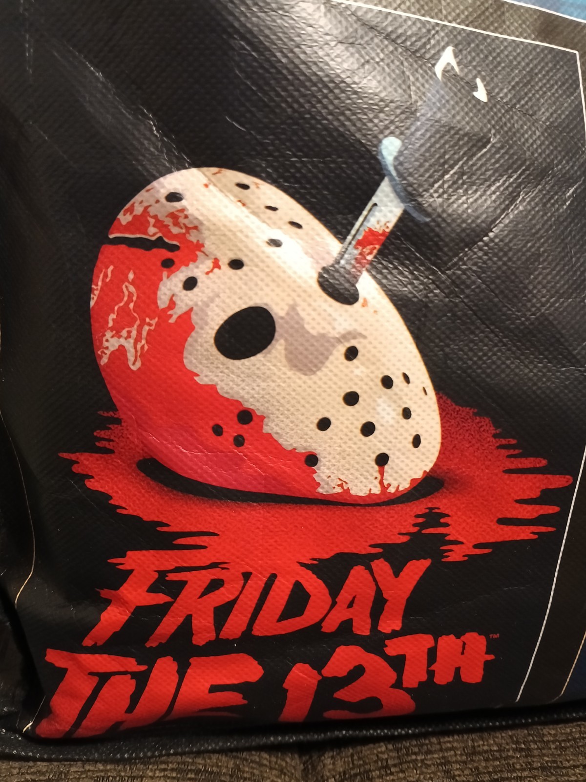 Reuseable Classic Horror Tote/Exorcist, Friday The 13th,Annabell, The Lost Boys