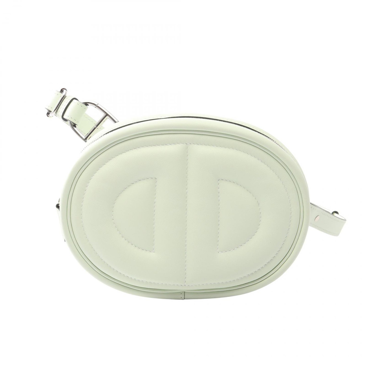 HERMES In the Loop Verso Waist Belt Bag U Swift leather Vert Fizz mauve pale SHW