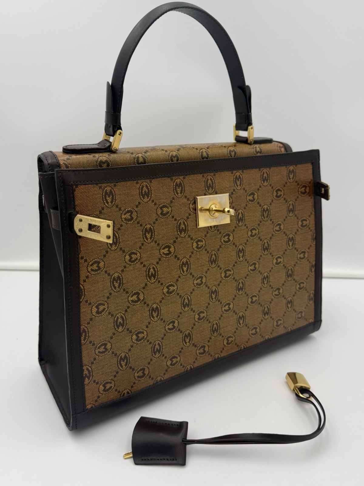 🐢MORABITO 1905 PARIS • 1970-80’s Vintage Monogram SCALA 32 Bag • Made in FRANCE
