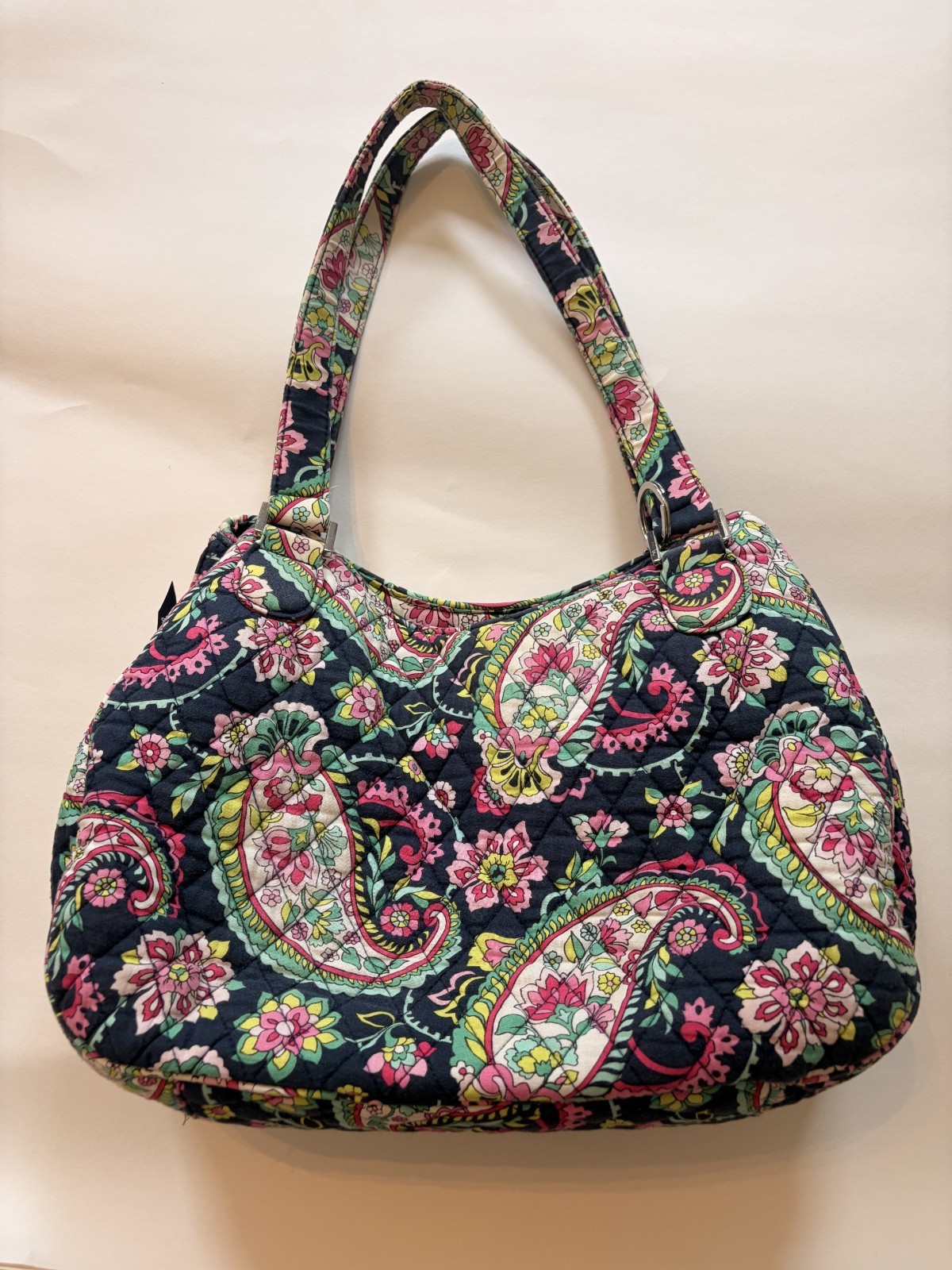 Vera Bradley Retired Petal Paisley Large Hobo Shoulder Purse *READ DESCRIPTION*