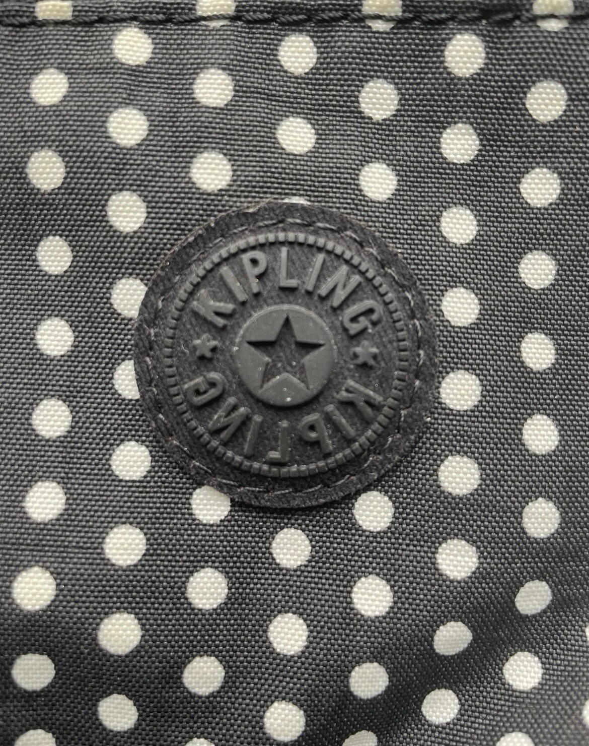 Kipling Black Polka-Dotted Crossbody Bag