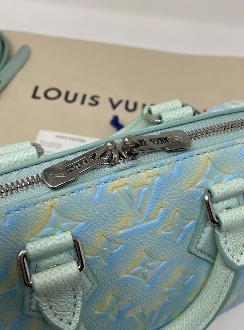 Louis Vuitton Speedy Bandouliere 20 Stardust Collection Green Rare 🦄