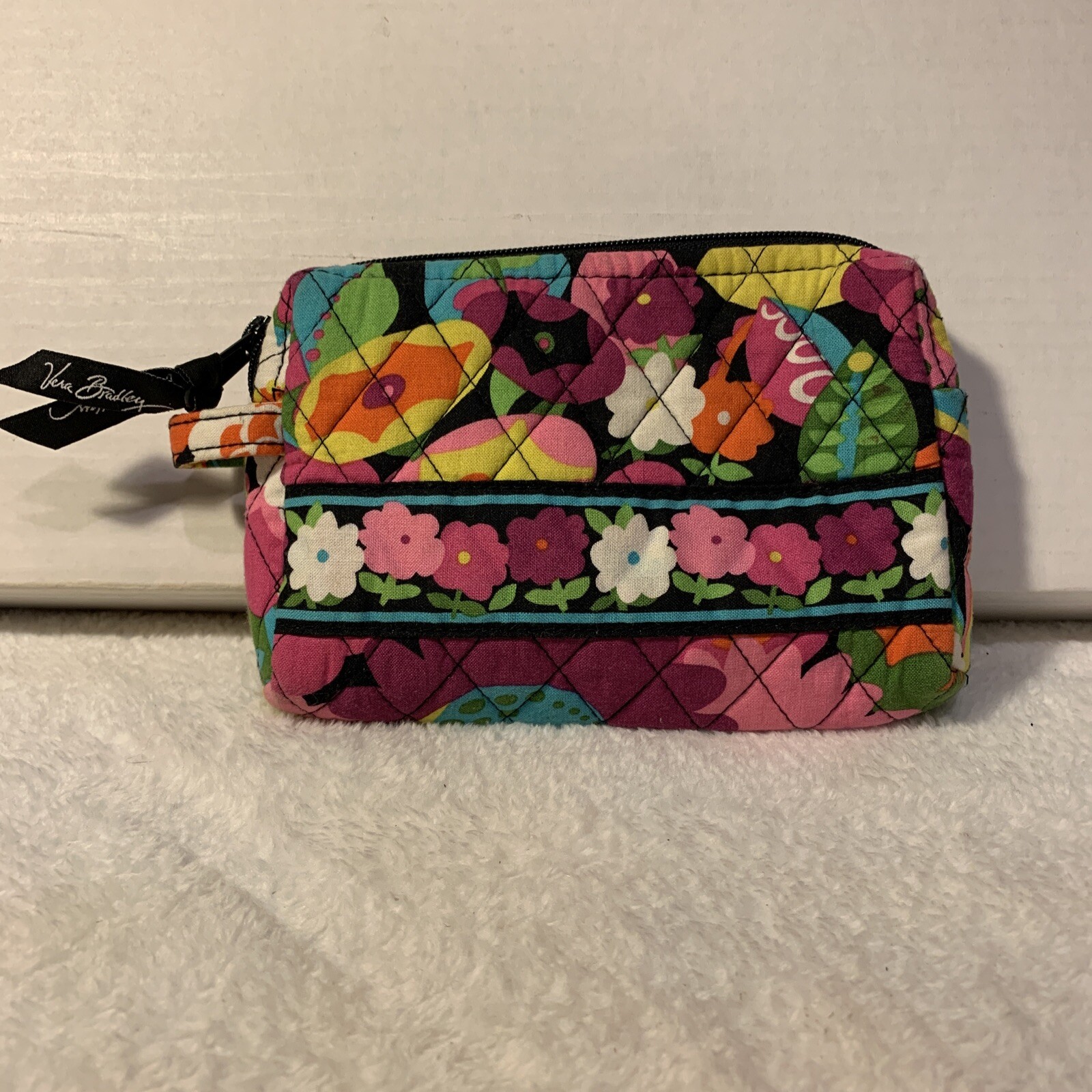 Vera Bradley Small Cosmetic in Va Va Bloom (2012) EUC