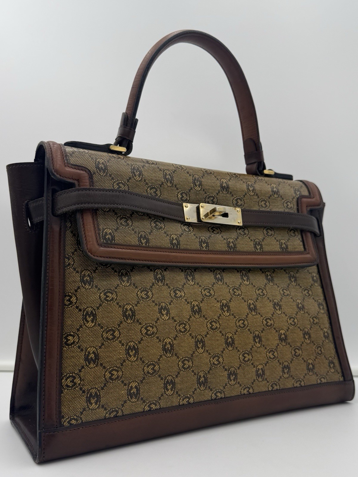 🐢MORABITO 1905 PARIS • 1960’s Vintage Monogram SCALA 32 Bag • Made in FRANCE