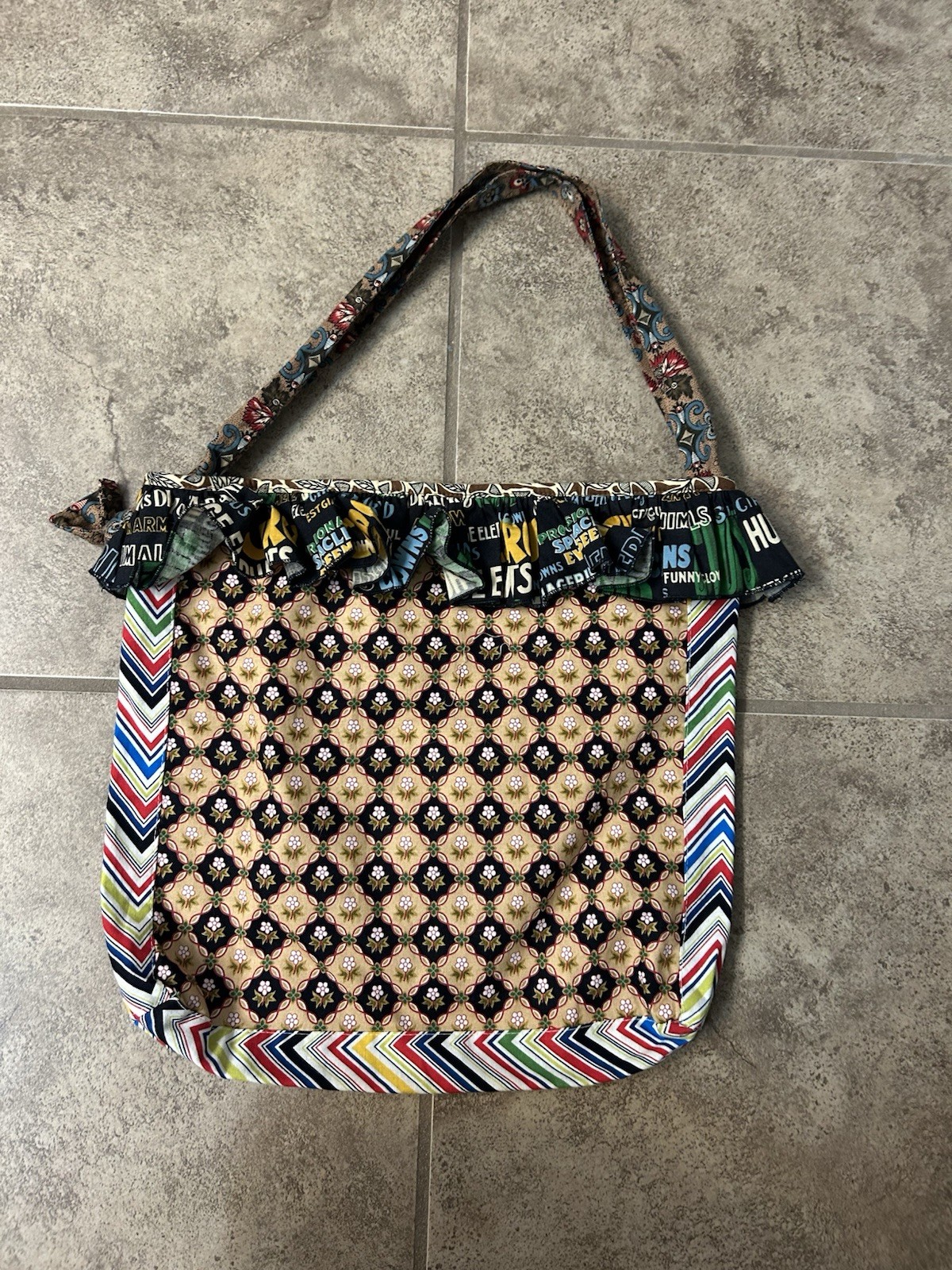 Matilda Jane Unique Tote Shoulder Bag Rare HTF NWOT Designer Boutique Colorful