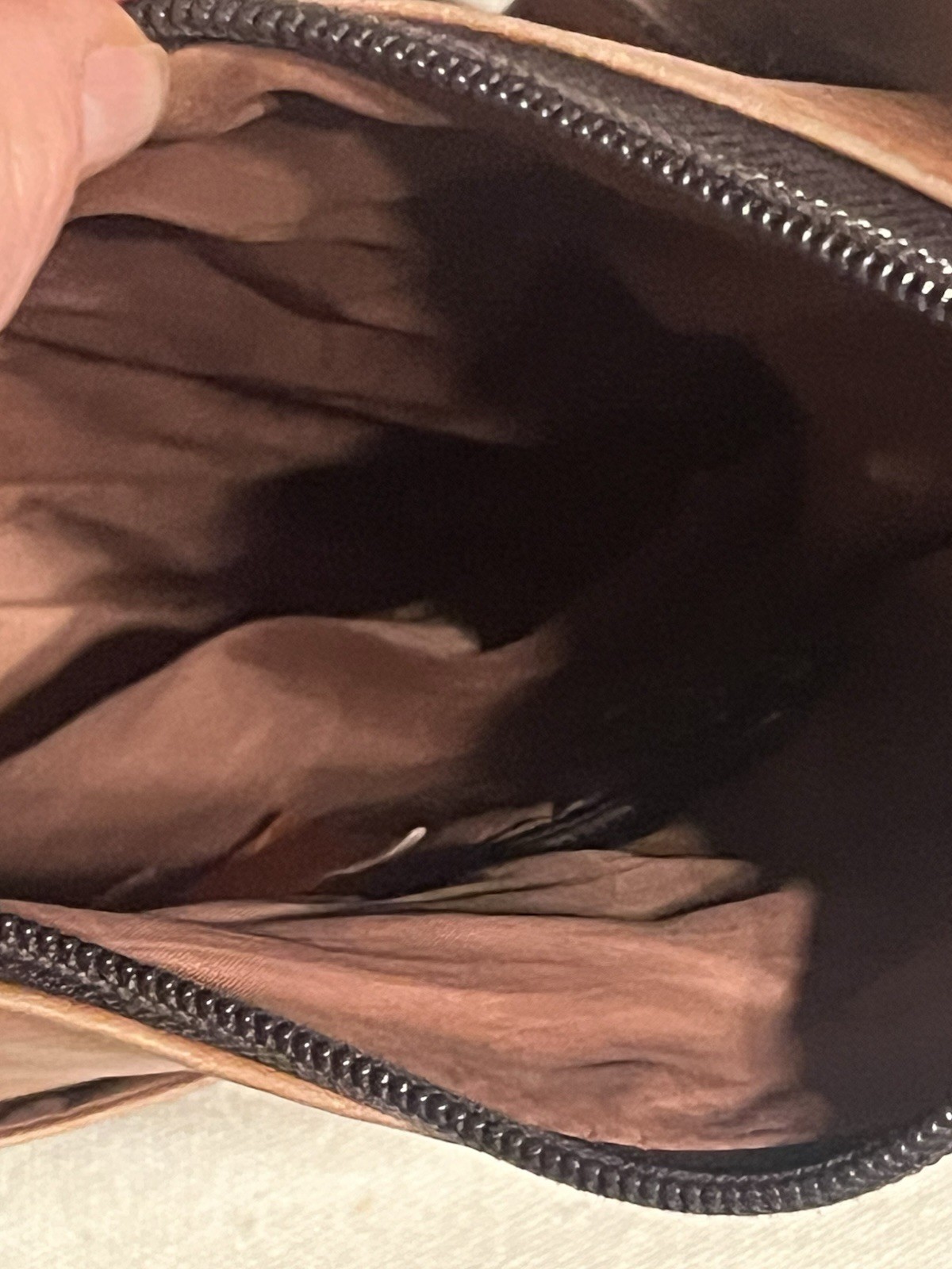 Fossil Latico Caramel Tan Leather Crossbody Bag with Logo Charm