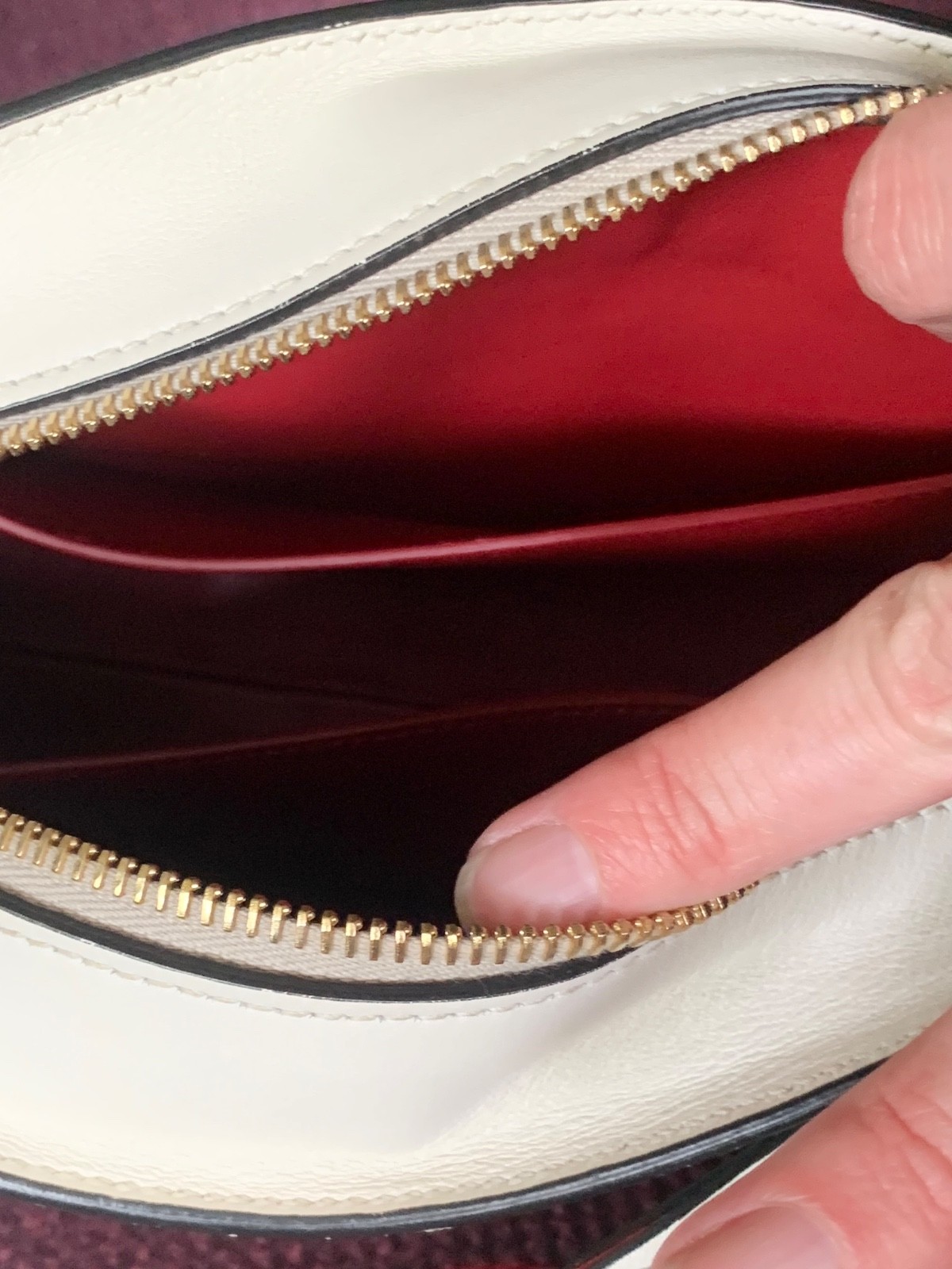 Prada City Calf Saffiano Esplanade Lip Print Crossbody Bag Red