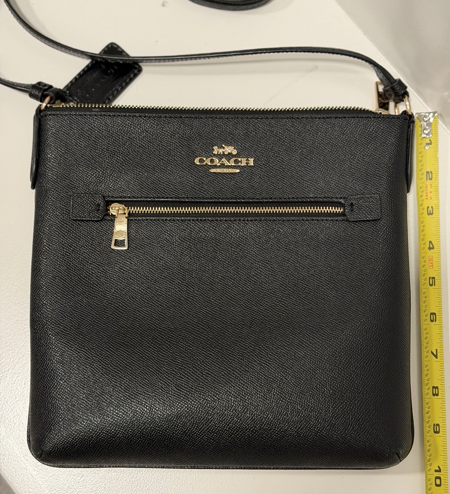 coach mini rowan file crossbody bag Black