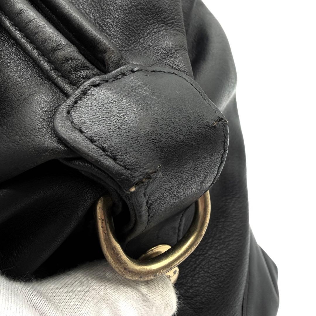 OLD COACH Old Coach Boston Bag All Leather Black