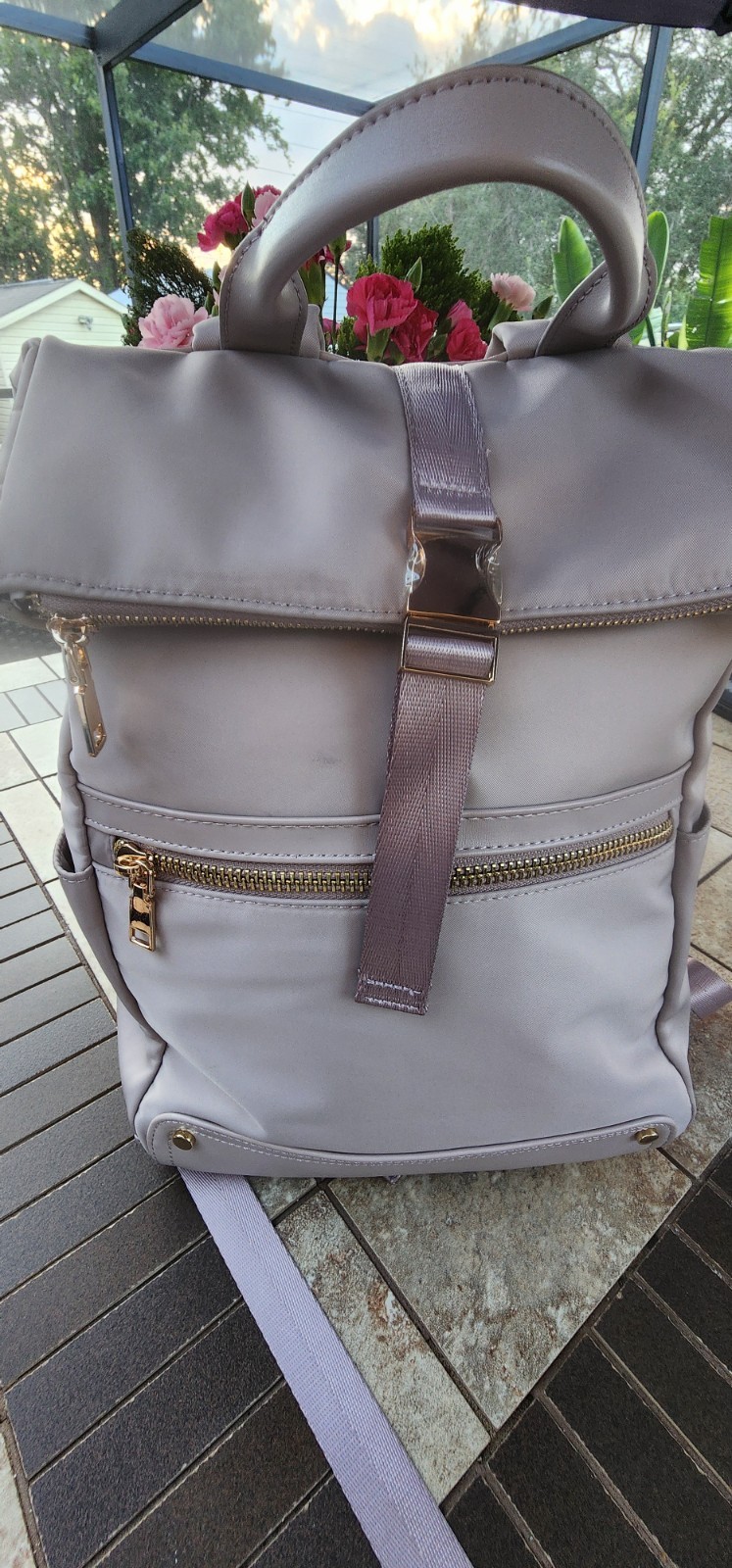 Madison West Backpack Lavender 14-18 Inches Tall 10.5 Inches Wide