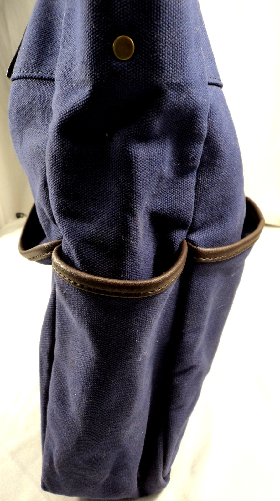 Levenger Oxford Navy Blue Book Tote