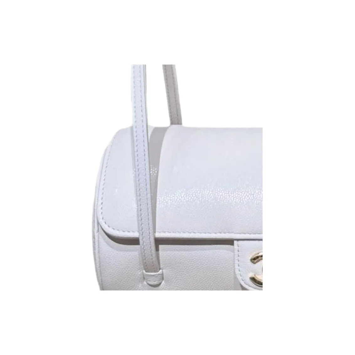CHANEL Small Bowling Bag Purple Gold Hardware 8.07*3.94*3.94 in