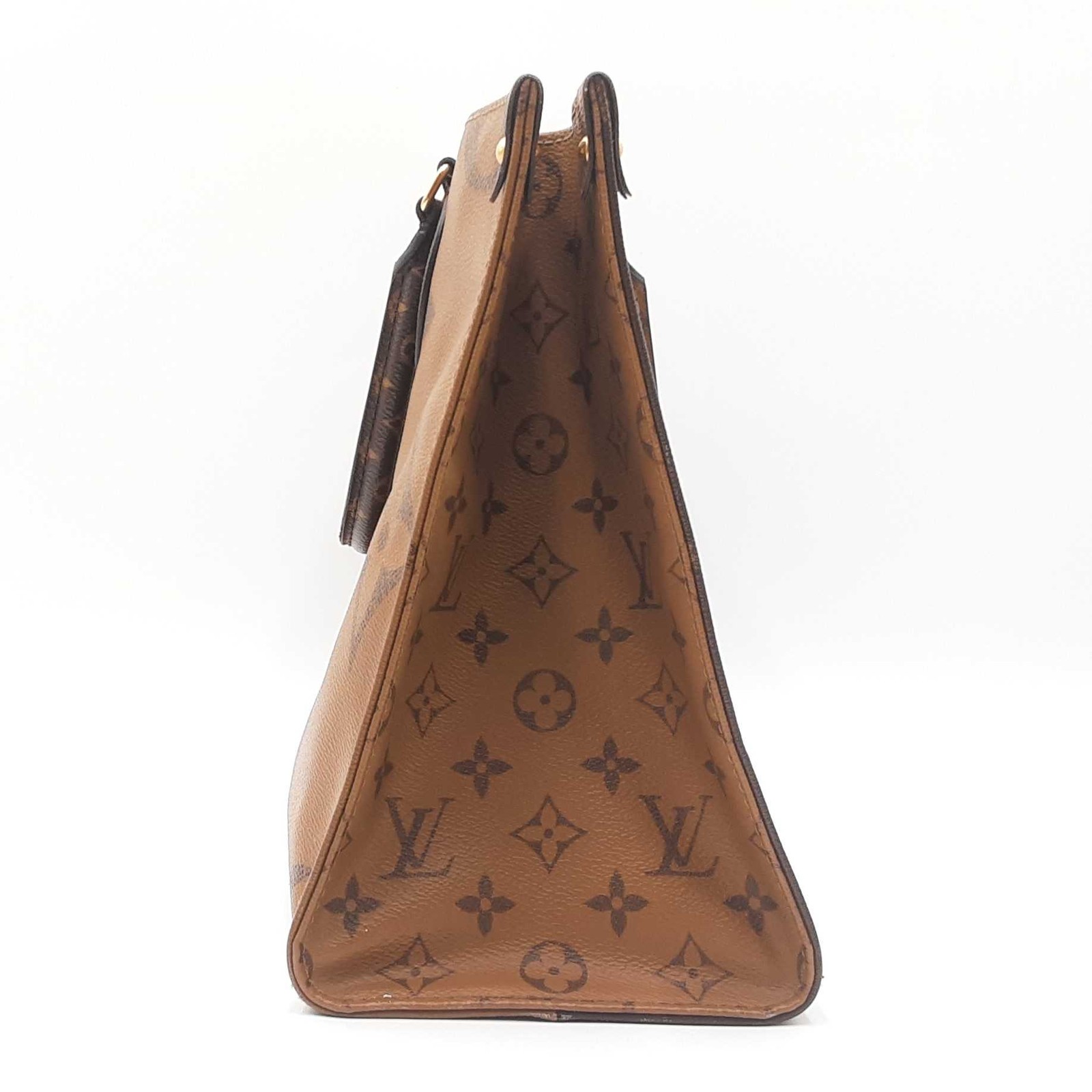 Louis Vuitton On The Go Mm Reverse Canvas Handbag Sd1025rrzdu