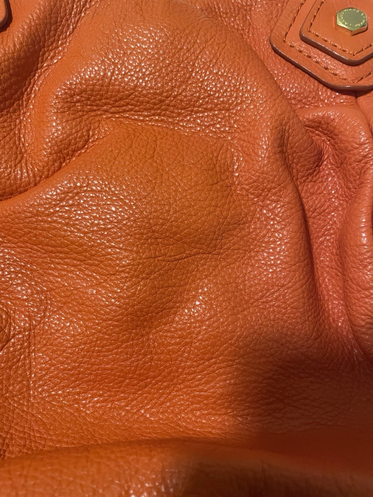 Marc by Marc Jacobs Classic Q Francesca Satchel Lobster Red Leather Hobo Bag