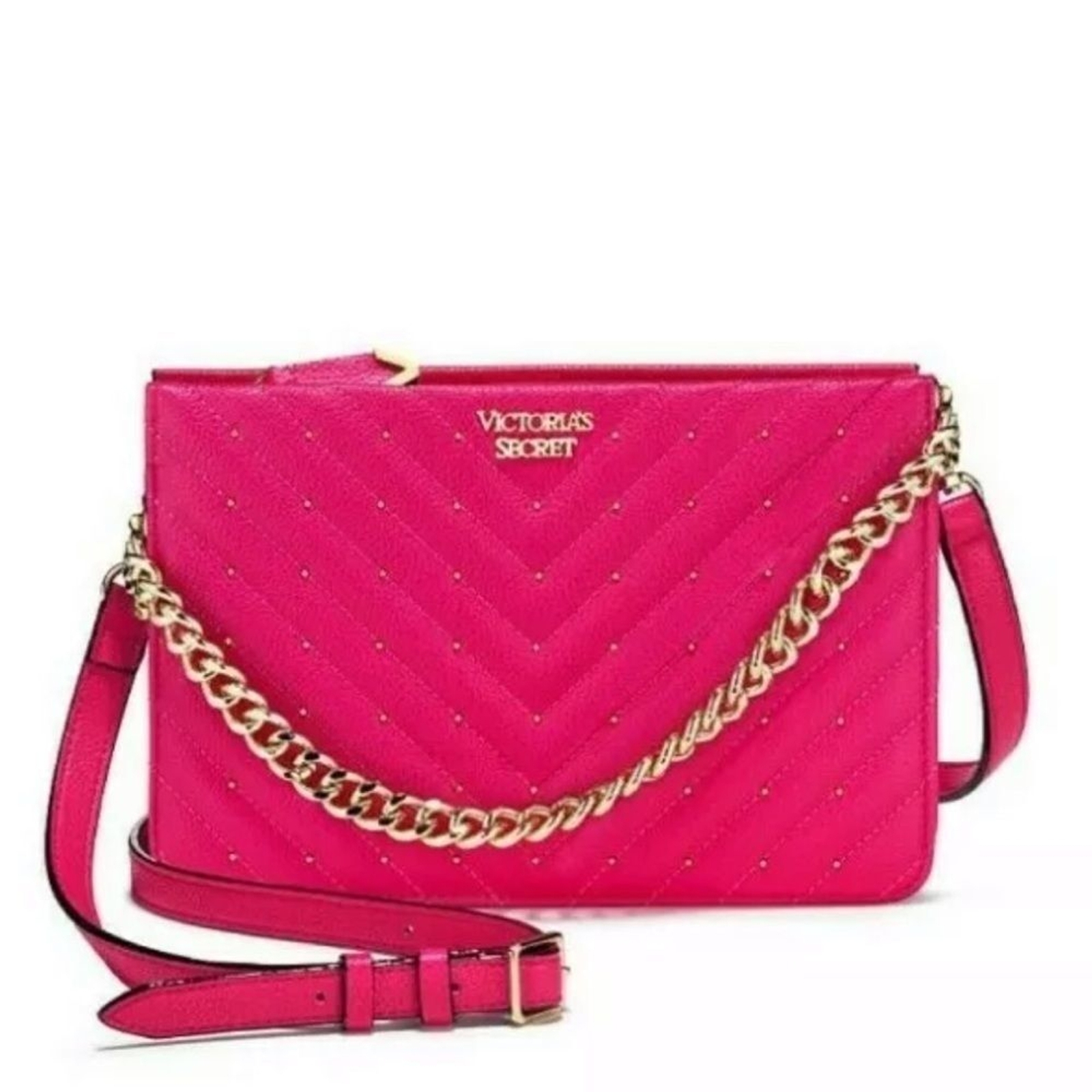 Victoria’s Secret Fuchsia Quilt Crossbody Bag