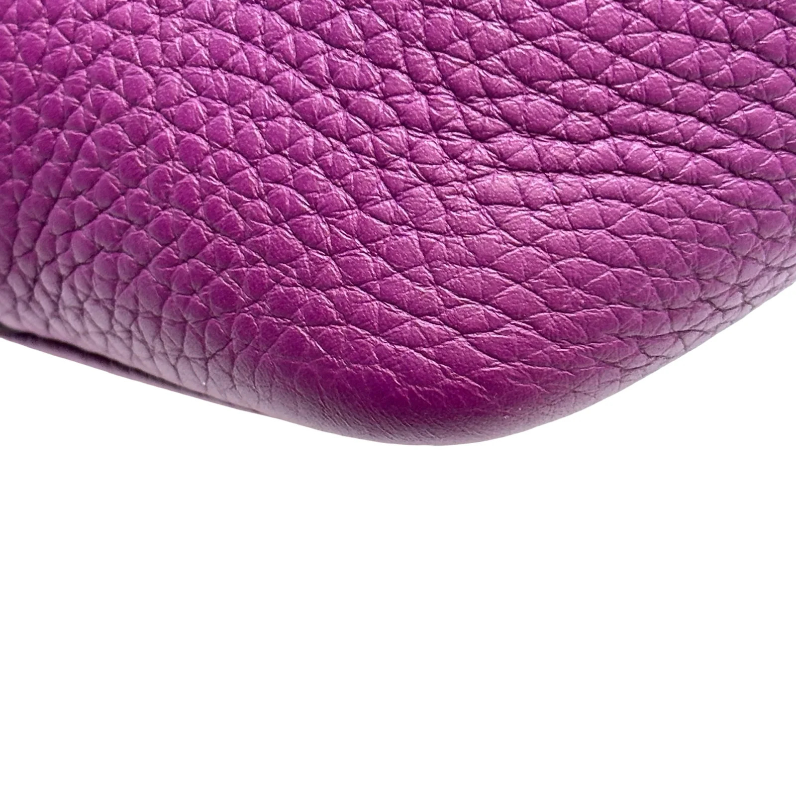 HERMES Picotin Lock PM Anemone Taurillon Leather Handbag Z Stamp #OKB9014