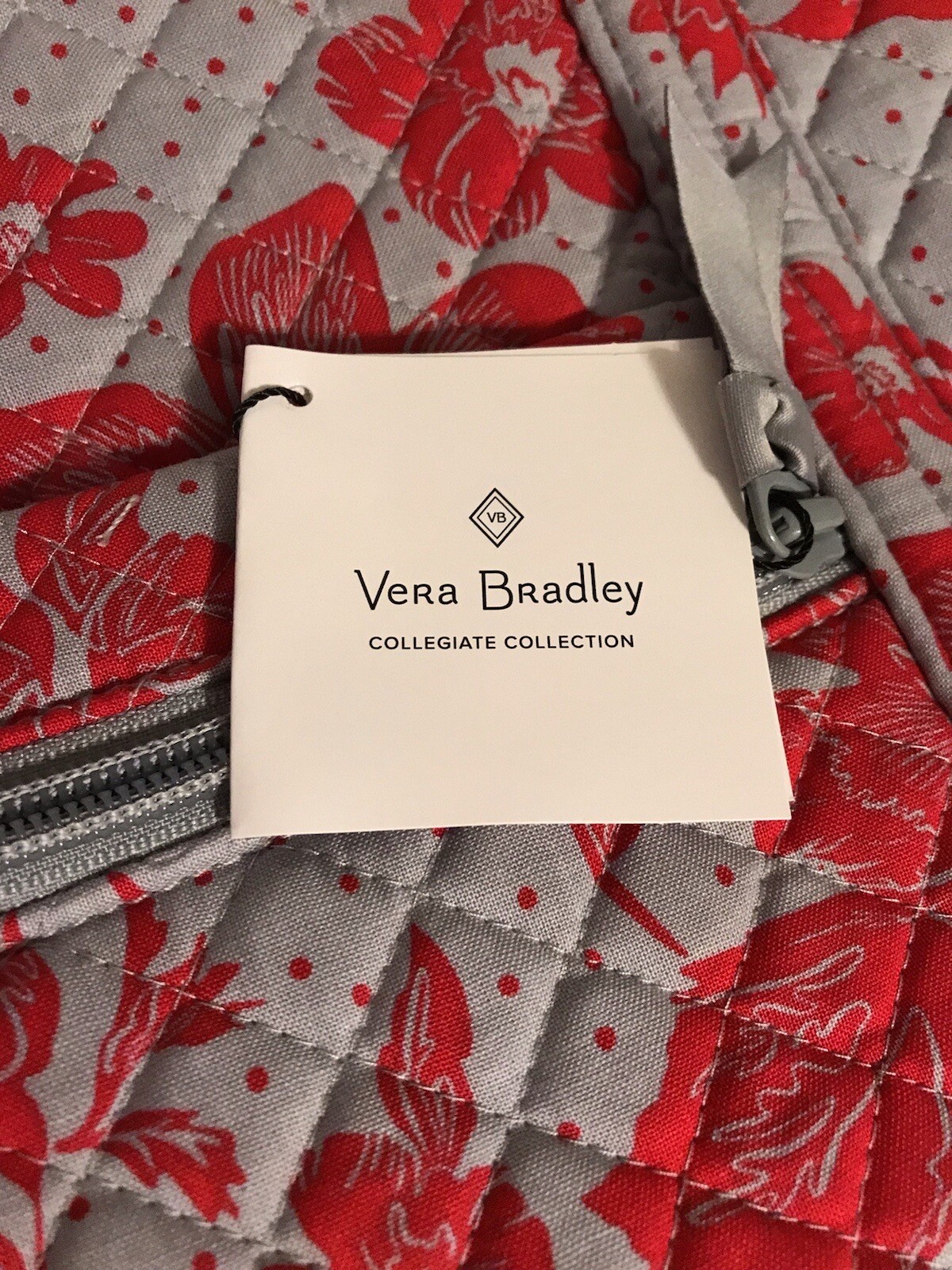 The Ohio State University Key Chain and Vera Bradley Gray & Red Large Tote NWT
