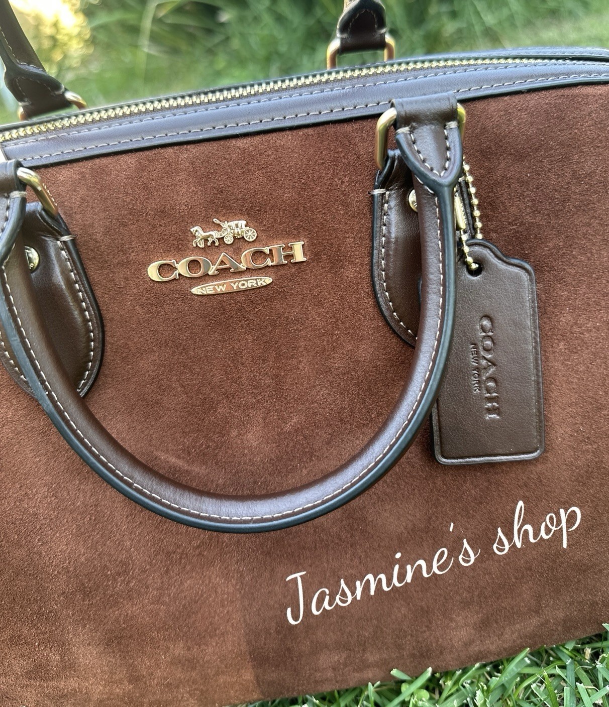 NWT Coach Rowan Large Satchel Bag Leather CV960 Maple