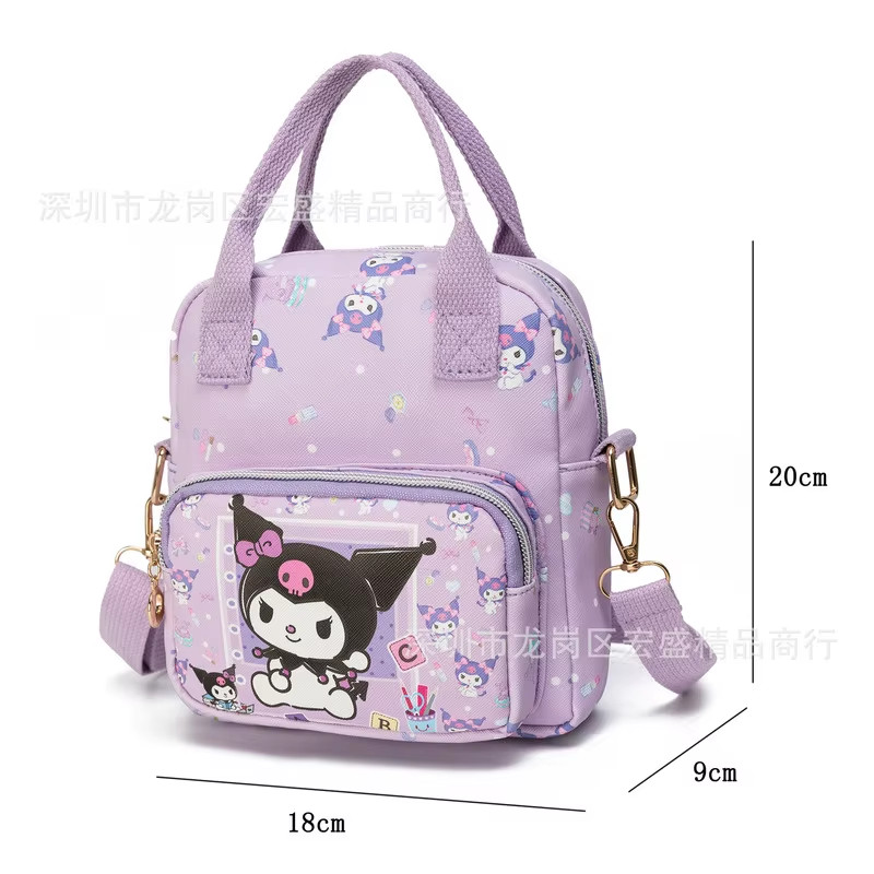 Cute Sanrio Hello Kitty Leather Women’S Messenger Bag Cartoon Kuromi Melody Cinn
