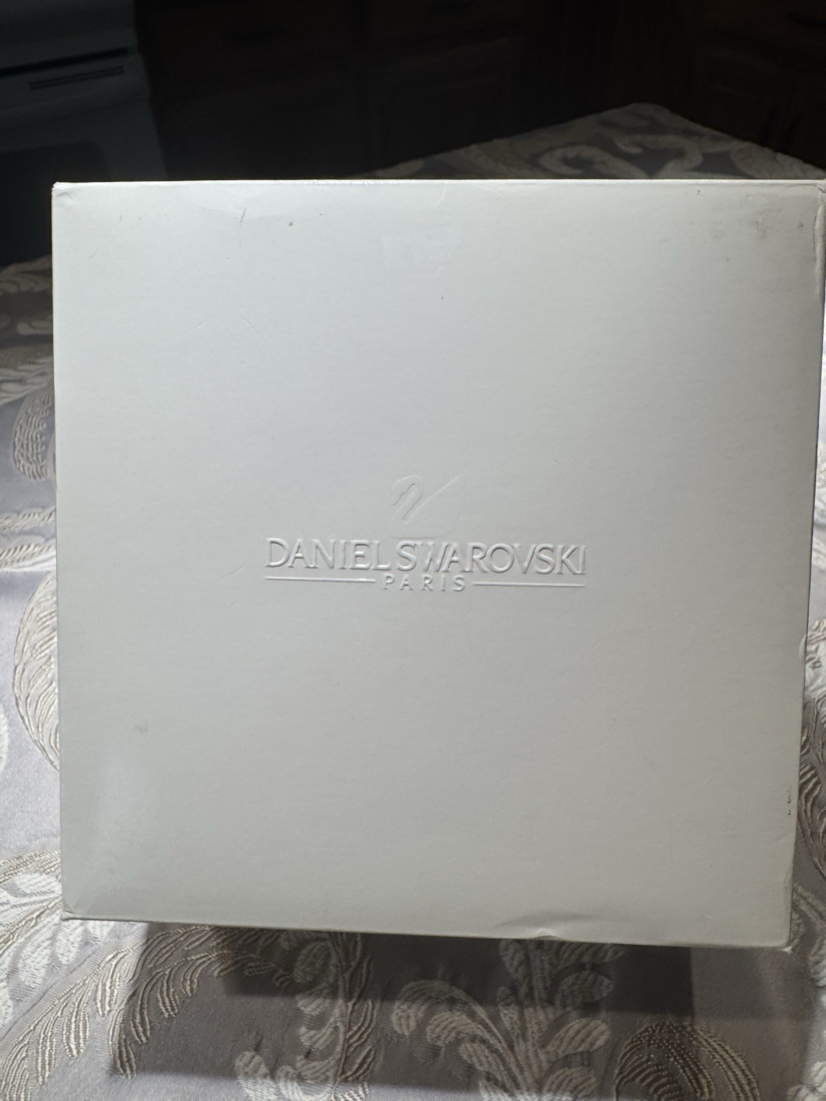 Daniel Swarovski Paris Couture Crystal Smokey Quartz Satin Evening Bag