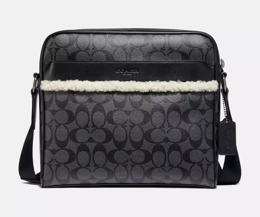 Coach Charles Camera Crossbody Messenger Bag in Signature Canvas (F35612)