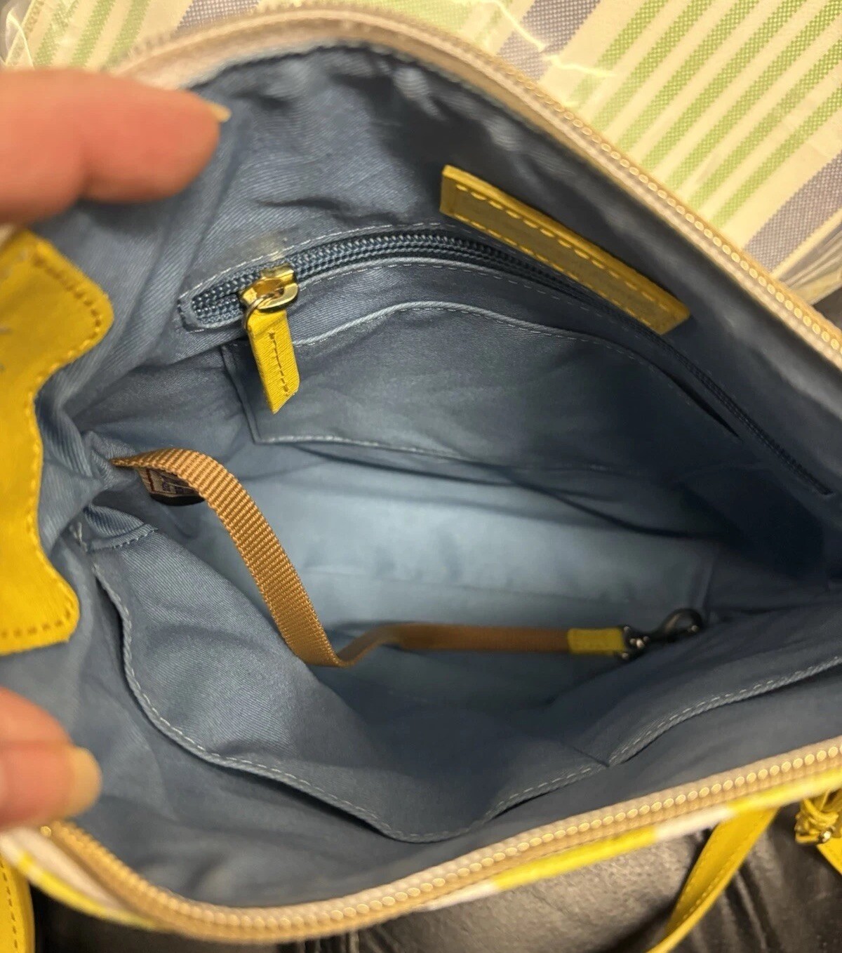 Dooney Bourke Bundle Set Limone Lemon Yellow Bags Tote Crossbody Pouch Wristlet