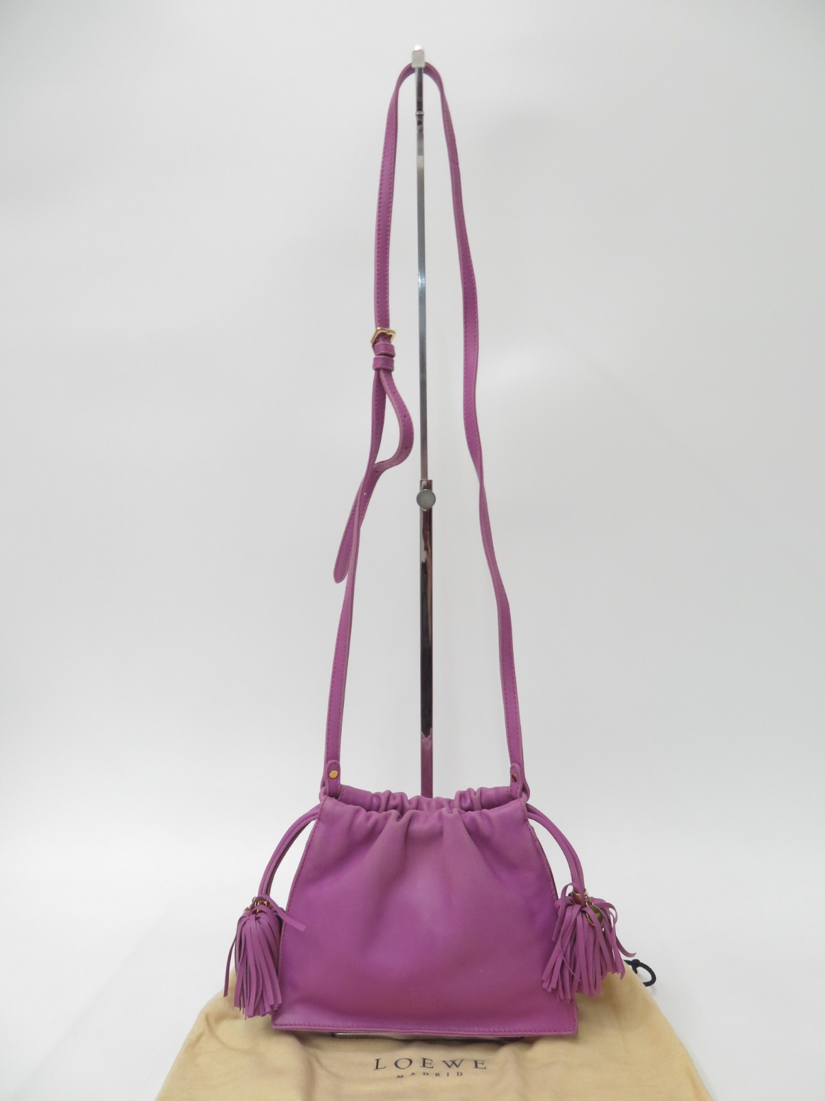 Authentic LOEWE Flamenco Lambskin Nappa Leather Shoulder Bag S#51068