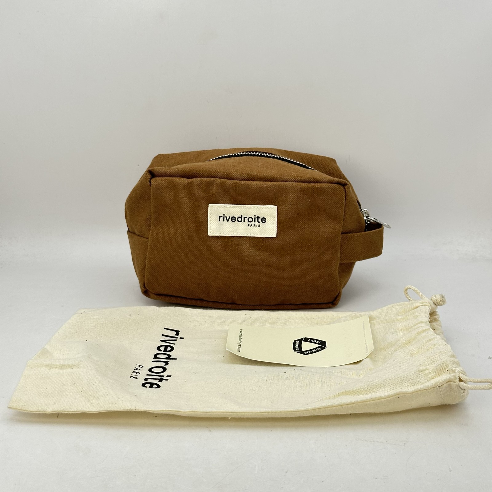 Rivedroite Womens Tournelles The Small Pouch Denim Tobacco