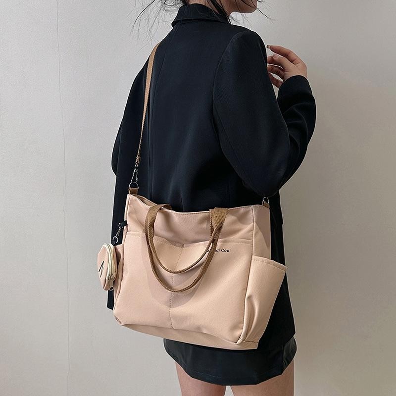 Waterproof Oxford Women’s Shoulder Crossbody Tote Bag, Casual Student Handbag
