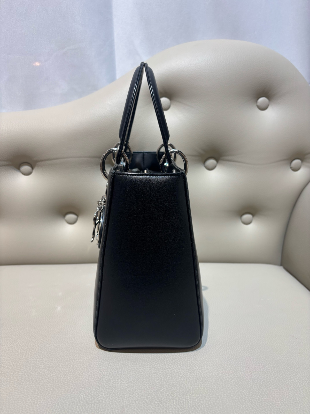 Dior Limited Edition Runway Lambskin Lady Dior Bag(24*19)cm
