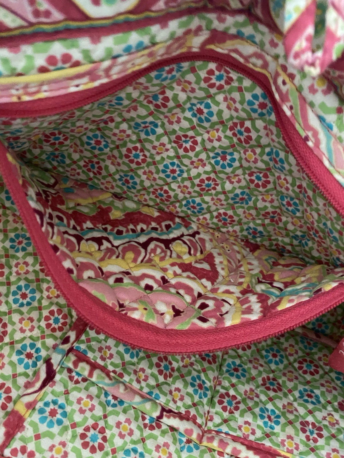 Vera Bradley Capri Melon Tic Tac Tote Handbag Purse Shoulder Bag Retired