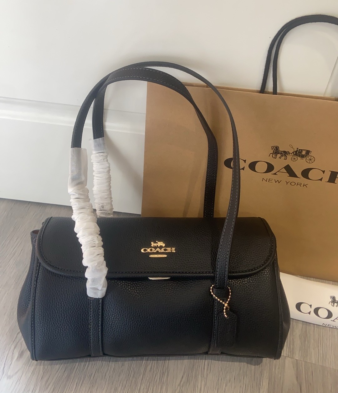 COACH CDB05 Birdget Fashion Women’s Satchel Bag Biret Black
