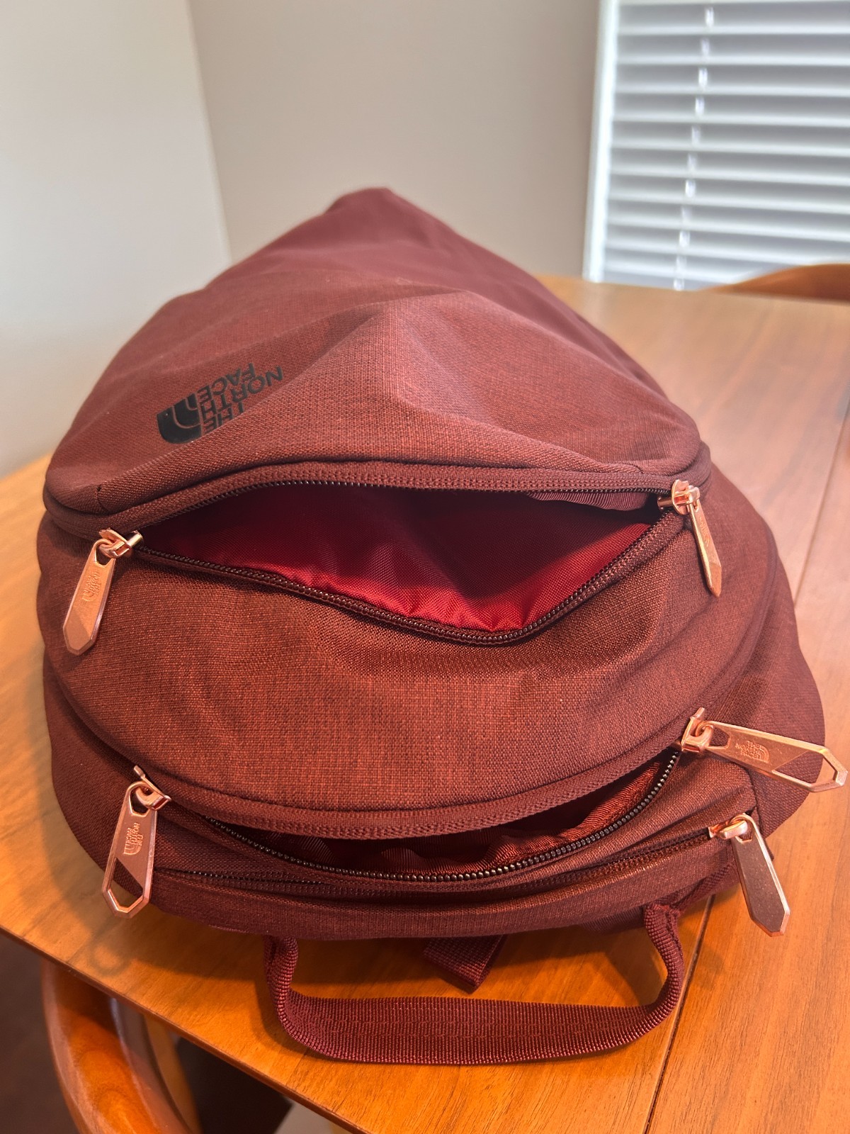 NWOT The North Face Isabella Brown/Maroon Daypack Backpack