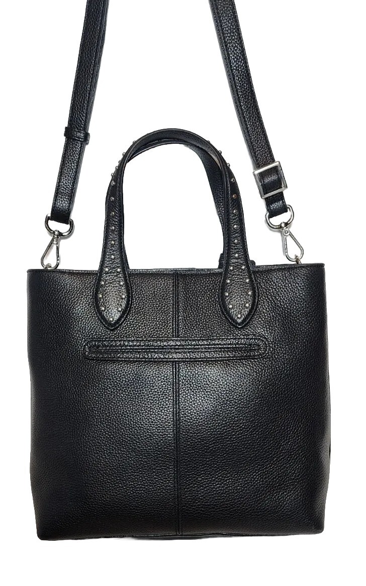 BRIGHTON PRETTY TOUGH JOHNNY TALL STUDDED CROSSBODY HANDBAG TOTE SLEEPER $365