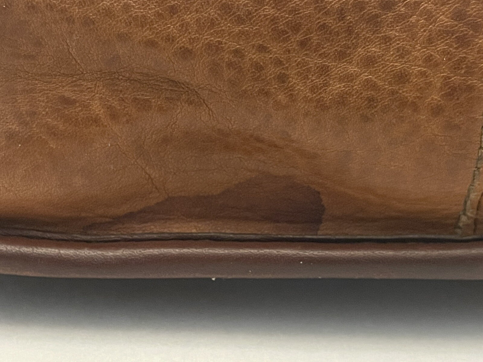 FOSSIL Authentic Vintage Two Tone Brown Key Charm Small Crossbody Bag Purse