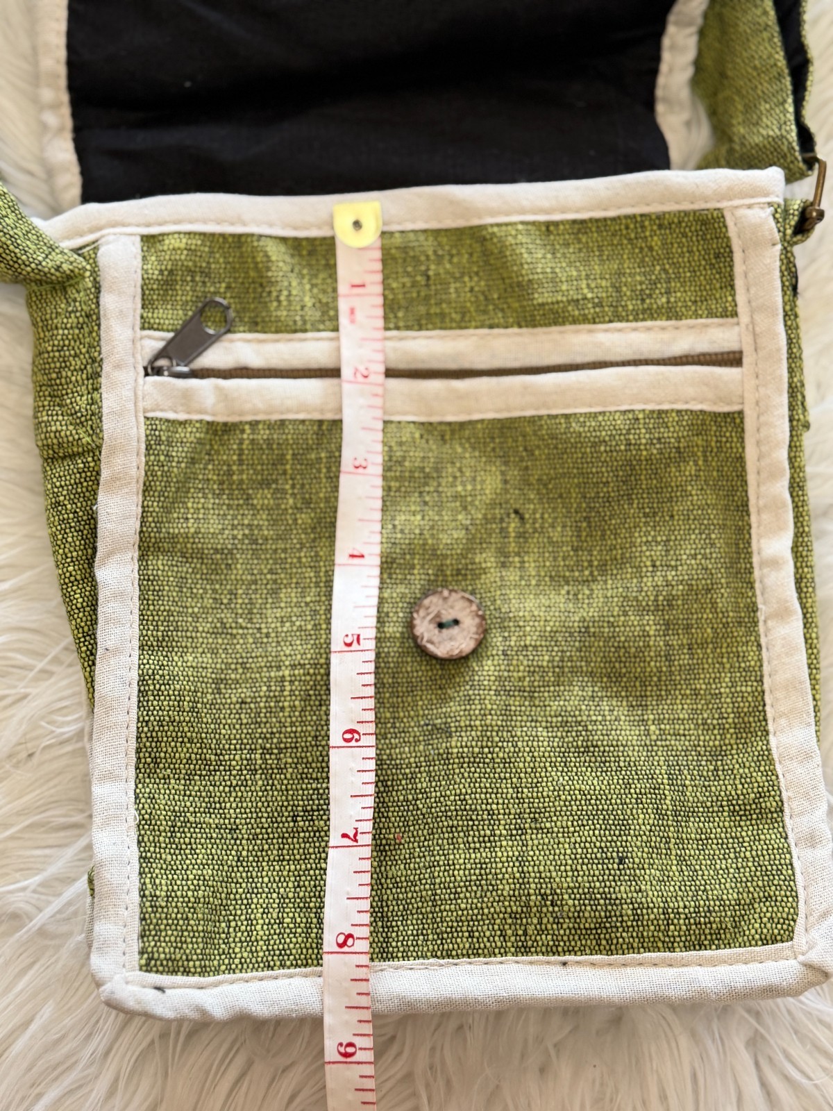 Handmade Hemp Cotton | Boho Small Purse Crossbody | Made in Nepal | Patchwork