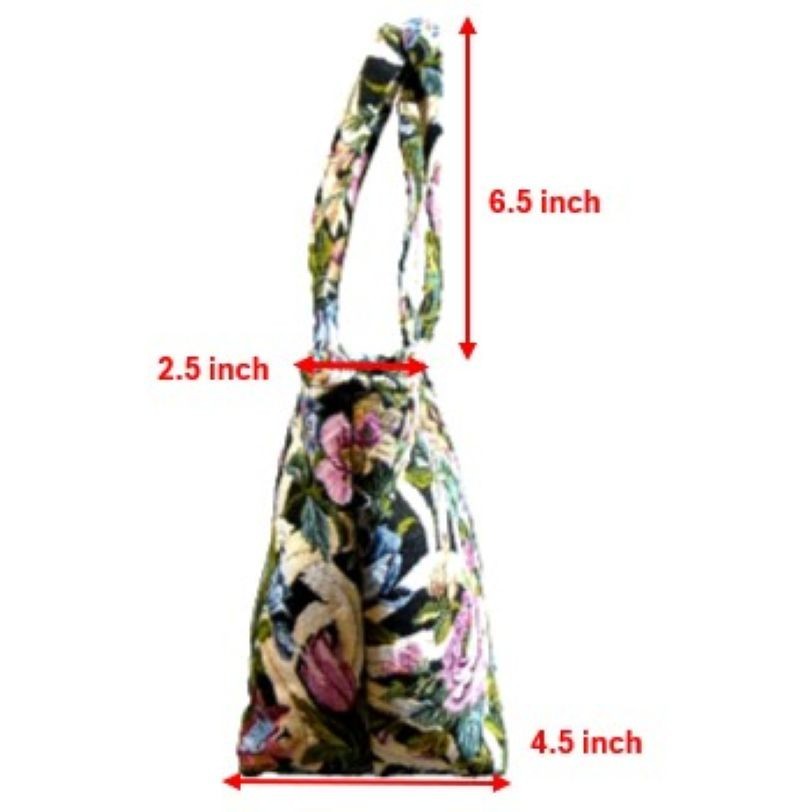 Traditional Kiryu Textile Top Handle Hand Bag Jacquard Weave Made in Japan 102