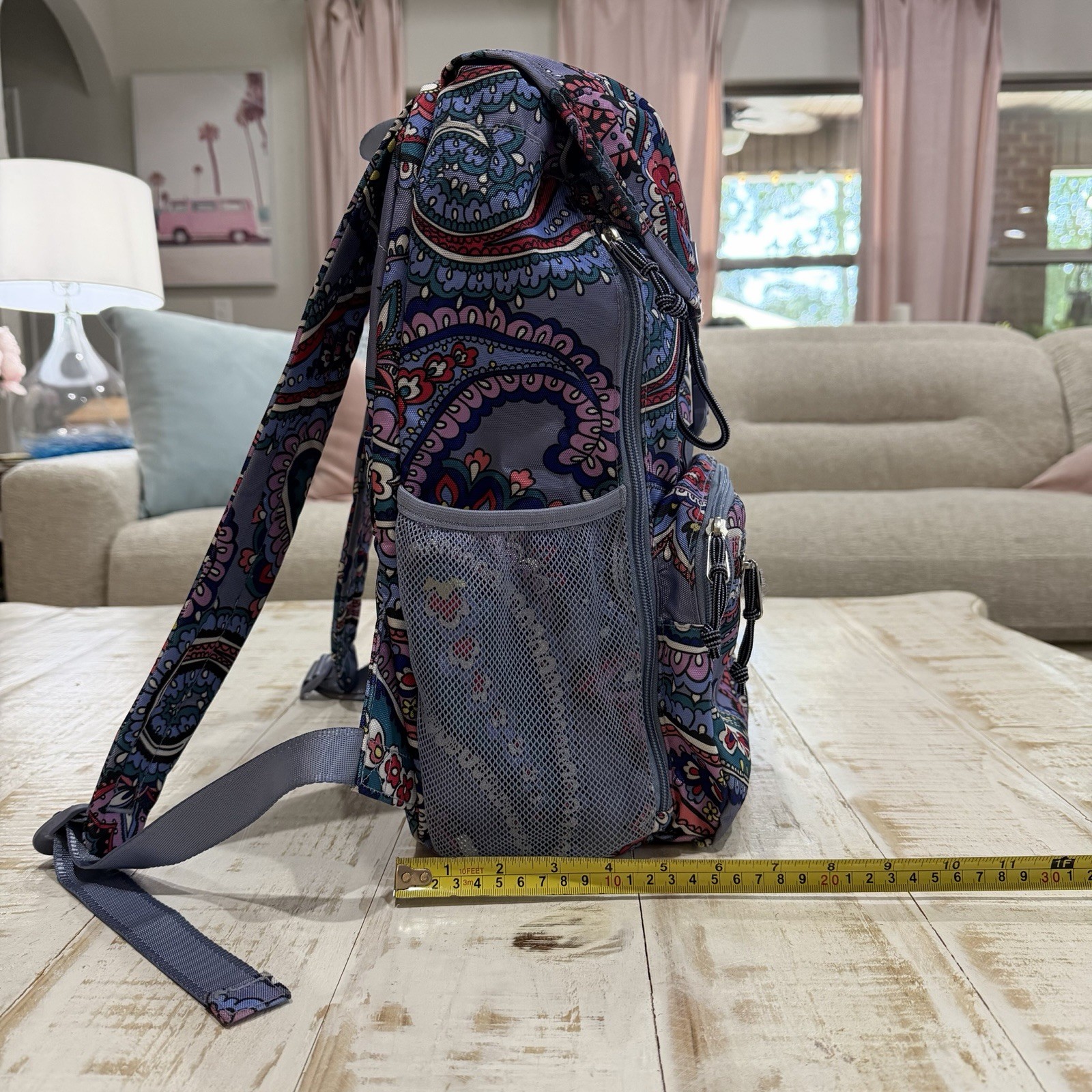 Vera Bradley Lighten Up Daytripper Backpack in Makani Paisley