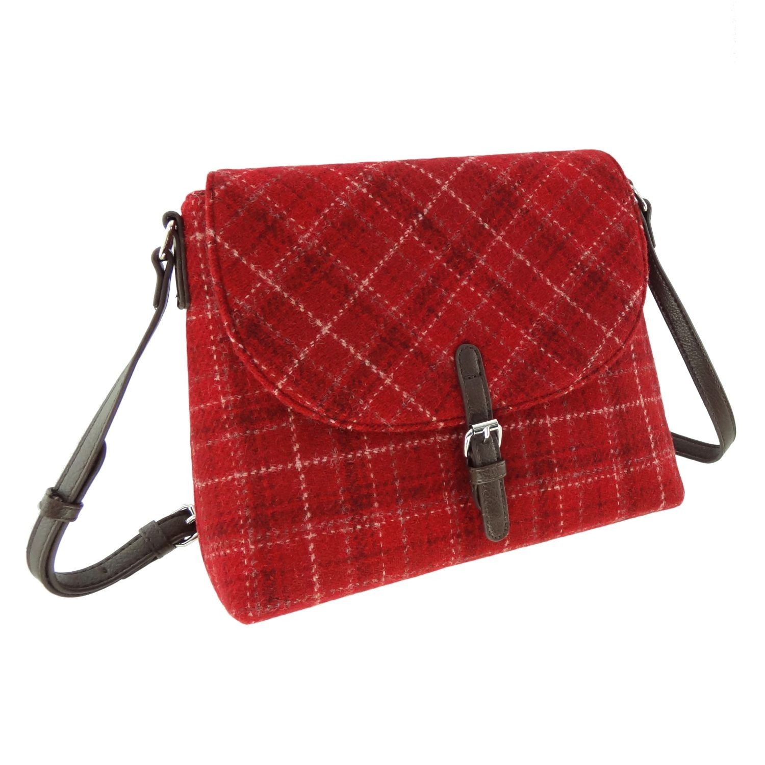 Glen Appin Harris Tweed Torridon Shoulder Bag 9.44″ H x 11.02″ L x 3.54″