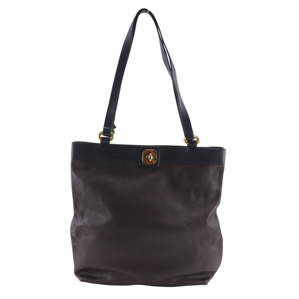 DELVAUX Tote Bag By color Brown leather Women