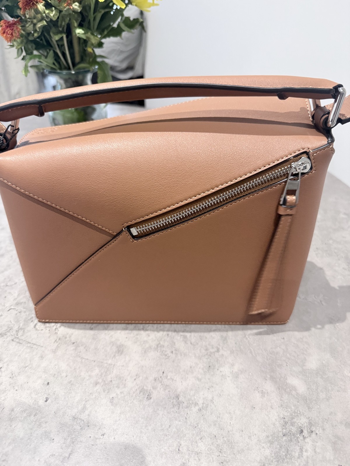 LOEWE Small Puzzle Edge Calfskin Leather Bag- Shoulder, Crossbody or Hand Carry