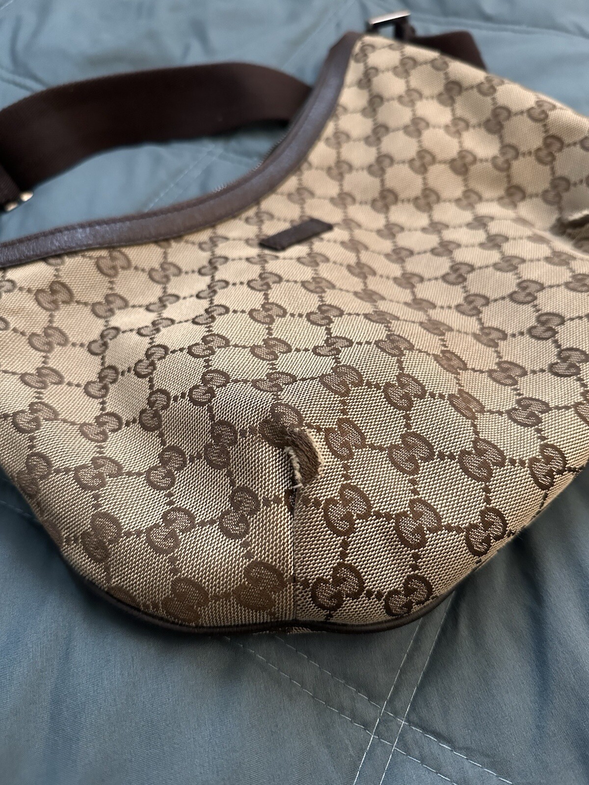 Gucci Women’s Beige GG Canvas Sherry Line Shoulder Bag 181092 002123