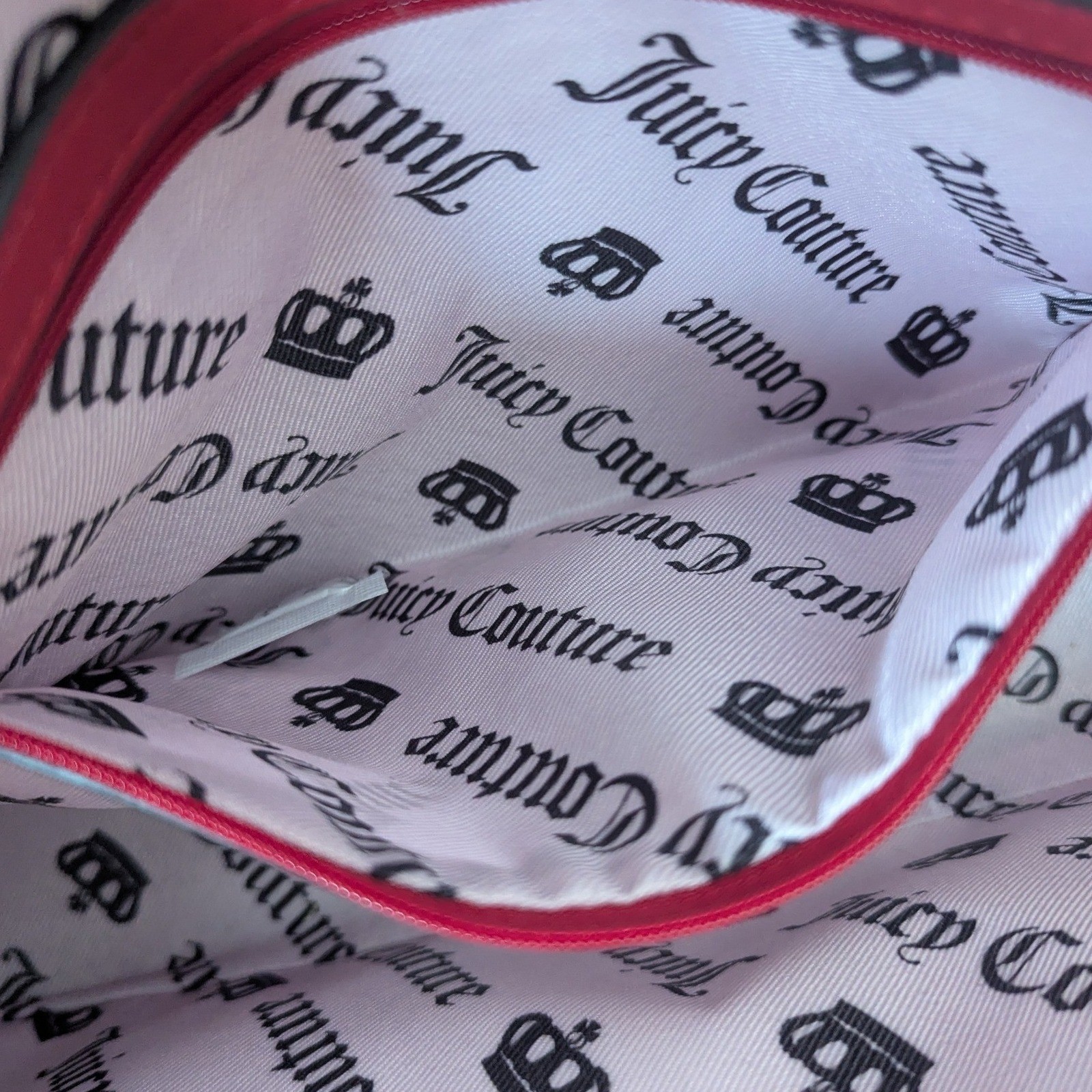 Juicy Couture Paradise Tote Red Cherry Fruit Print Woven Straw Shoulder Bag New