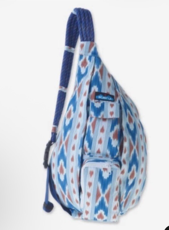 KAVU Mini Rope Sling River Ikat Water Resistant Poly New with Tags