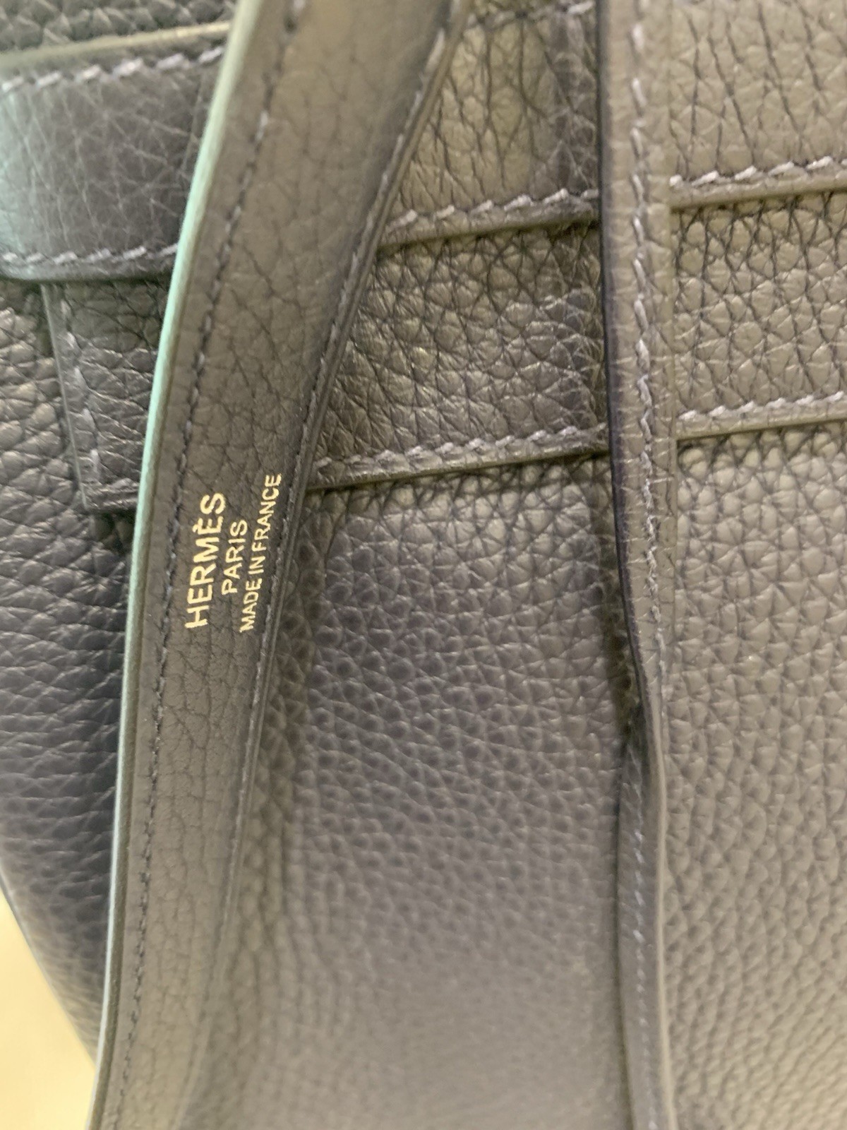 Hermes Blue Nuit Kelly 35 Retourne Taurillon Clemence