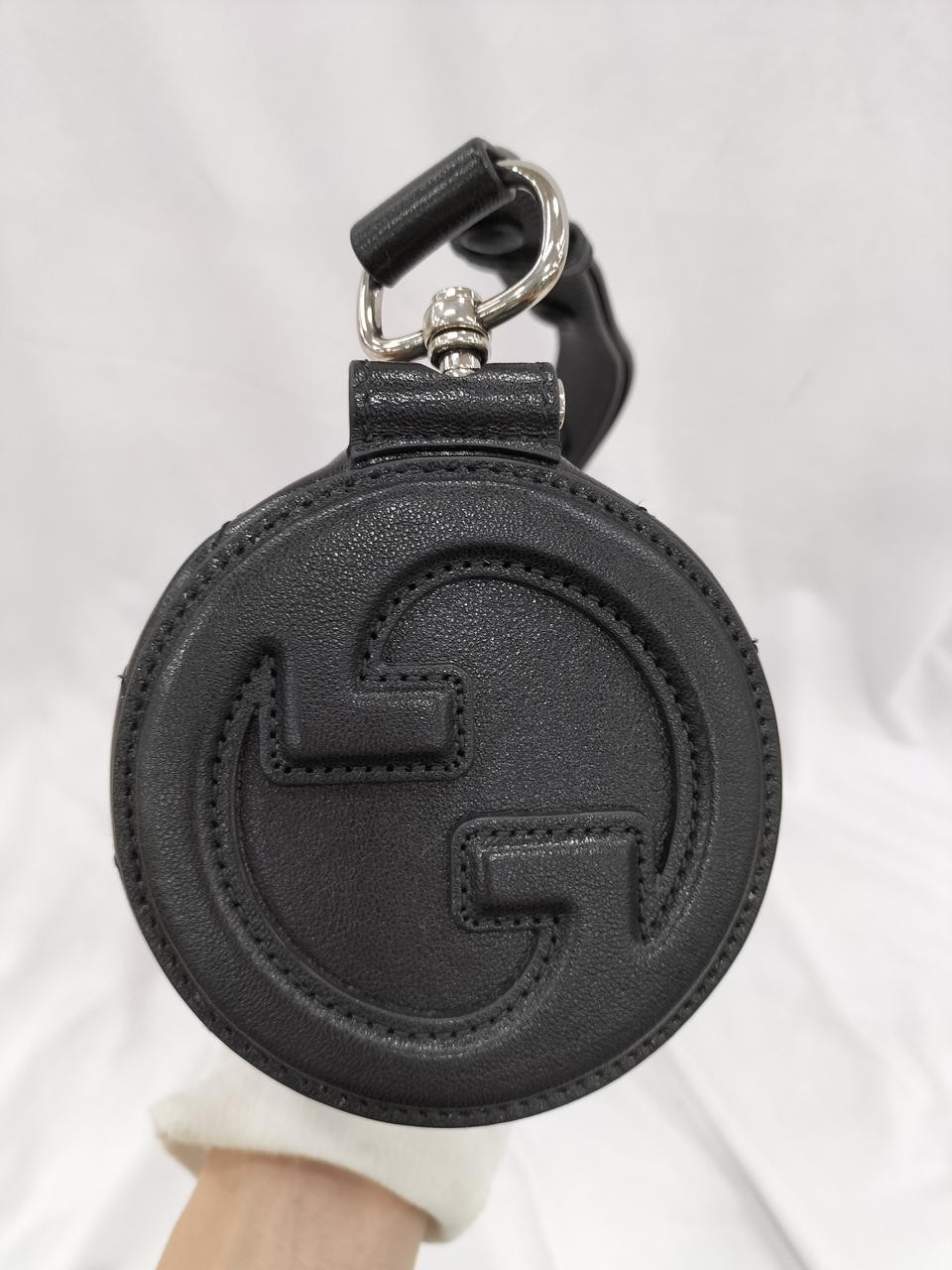 Gucci Blondie Handbag Shoulder Bag Leather Black H10xW18.5cm 760170