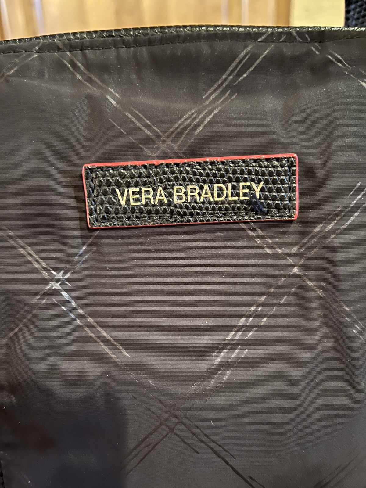 Vera Bradley Tote Black with Red Trim
