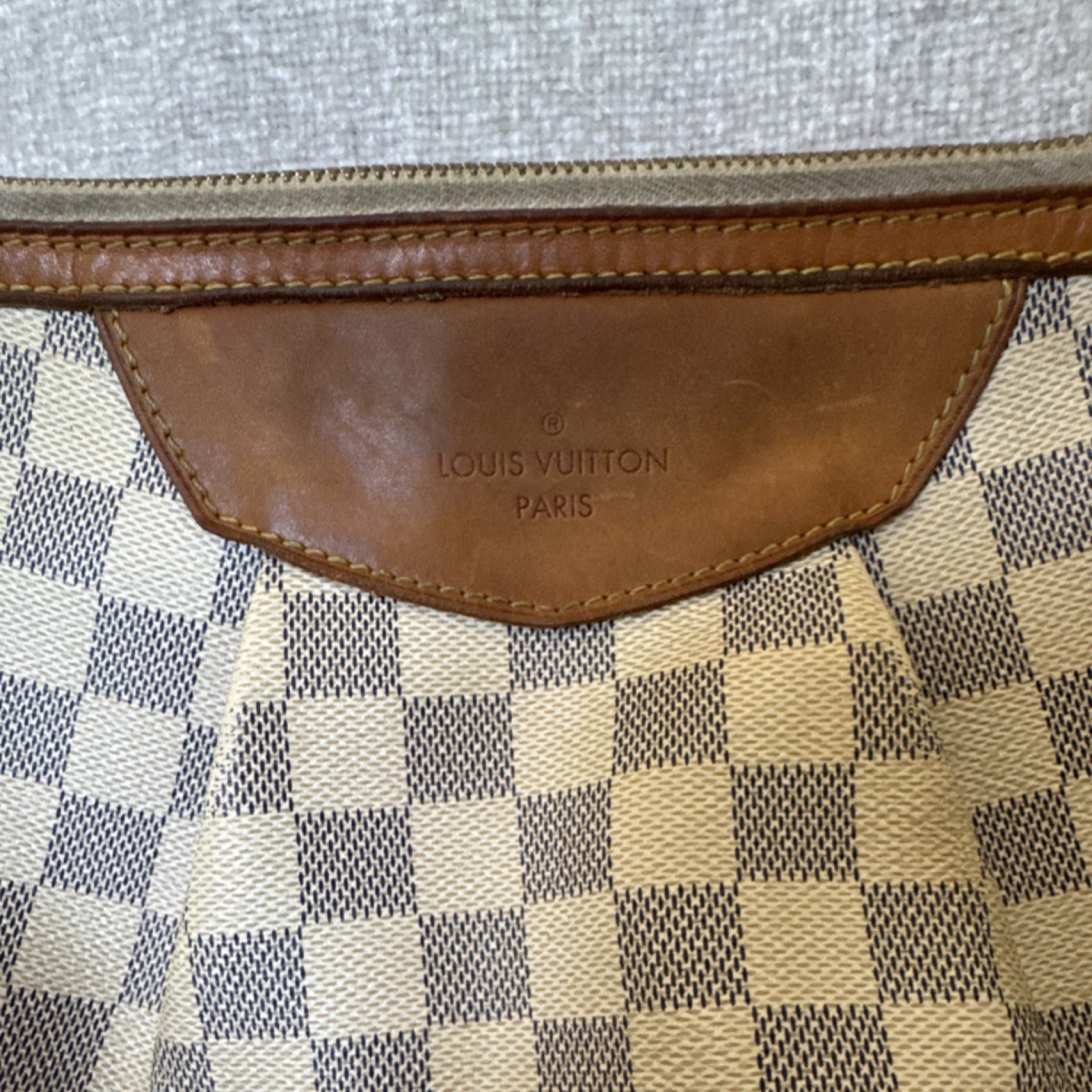 Authentic Louis Vuitton Damier Azur Siracusa PM Crossbody Shoulder Bag