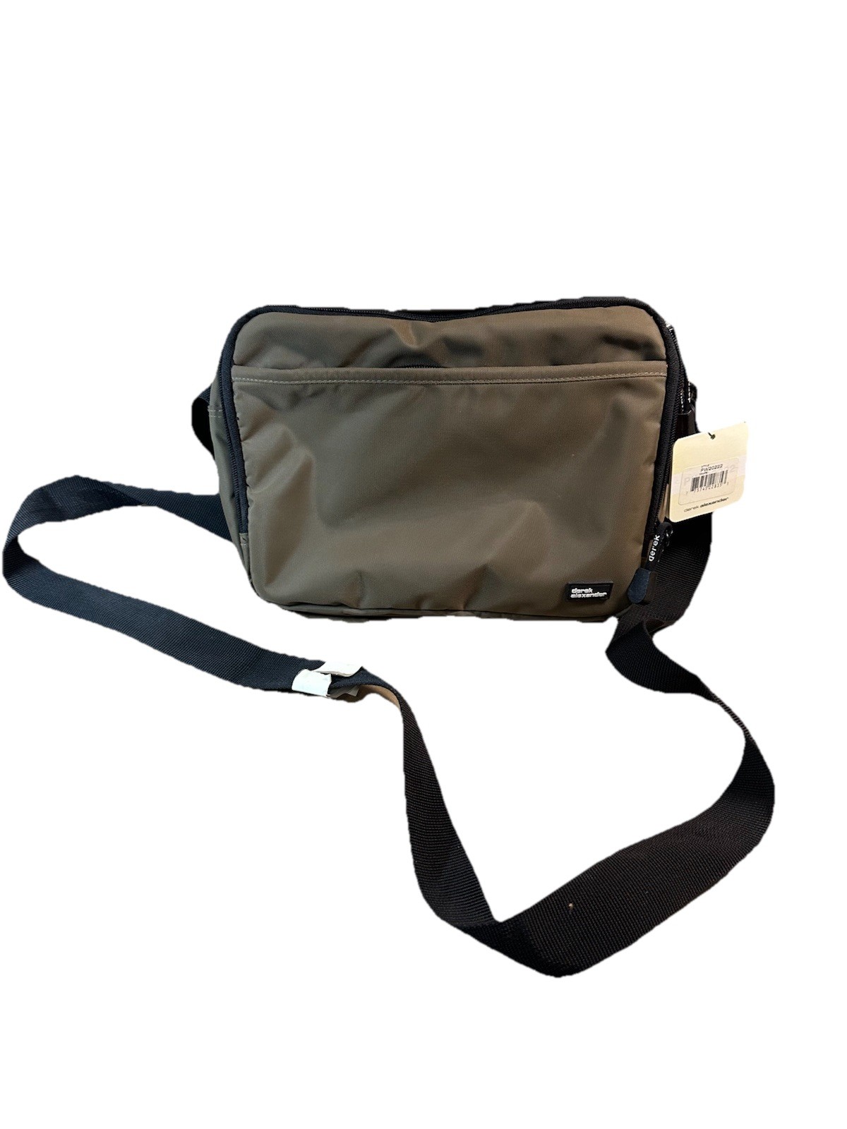 Derek Alexander PW20222 Taupe Crossbody Travel Organizer Bag RFID Multi Pocket