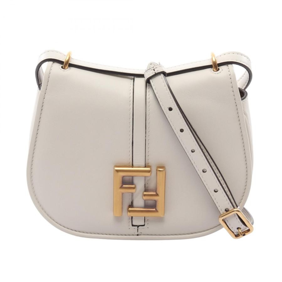 FENDI Bag: C’mon Small 8BS082 White W19H15D5cm w/o accessories;